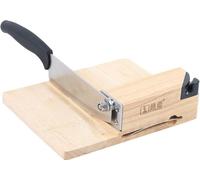 Trancheur de pied de bois Acier inoxydable Trancheur de bois domestique Couteau en acier inoxydable Caoutchouc Pied de bois