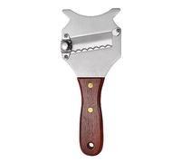 Trancheur de Truffes Réglable Avec Poignée en Bois,Trancheuse à Truffe en Acier Inoxydable,Coupe Truffe,Rape a Truffes,Professionnelle Eminceur en Inox avec Trou Suspendu,Lame Réglable Tokaneit