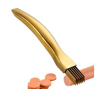 Trancheur d'Oignons Verts - Manche Ergonomique Antidérapant - Éminceur d'Oignons Verts de Cuisine - pour Dortoir Camping Pique-nique Restauration Camion Mère Père Femme au Foyer