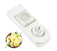 Trancheur d'Œufs Durs | Outil 2 en 1 pour Découper Œufs et Fruits avec Séparateur - Accessoire de Cuisine Sans Danger Alimentaire pour Préparation de Repas Petit-Déjeuner Sandwich Salade Légumes