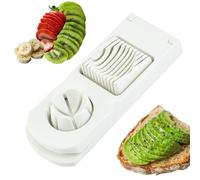 Trancheur d'Œufs Durs | Outil 2 en 1 pour Découper Œufs et Fruits avec Séparateur | Hachoir Facile à Nettoyer Ustensiles de Cuisine pour Tomates Oignons Salade Cerises Avocats Fraises Raisins Légumes