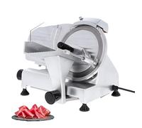 Trancheur Électrique 195 mm - Lame Acier Inox - Épaisseur Réglable 0,2 à 12 mm - Idéal pour Jambon, Viande, Fromage - Puissance 120W