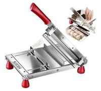 Trancheuse à bonbons manuelle en acier inoxydable, machine de découpe de pâtisserie avec épaisseur réglable de 1 à 55 mm, coupe-sucre pour délices turcs, nougat, croustillant de flocon de neige