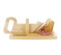 COOK CONCEPT, Trancheuse Guillotine Coupe Charcuterie Saucisson, Manuelle Bois Inox, Accessoire idéal pour des apéros réussis, Ultra-tranchant, Idée Cadeau