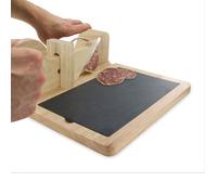 TRANCHEUSE A CHARCUTERIE AVEC PLATEAU ARDOISE