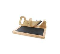 Trancheuse à Charcuterie Manuelle en Bois avec Plateau Ardoise - PLANCHA -