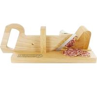 Trancheuse à Charcuterie Manuelle La Sélection Brasserie Bois et Inox Beige et Gris