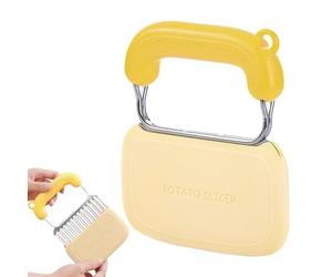 Trancheuse à frire française, coupe-rides pour légumes, brosse ondulée de , outil de coupe ondulée de légumes pour jambon de carottes, coupe-pommes de terre en acier inoxydable