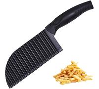 Trancheuse à Frites, Lame Ondulée, Coupe Légumes Ondulé, Couteau Tranches Pomme Terre, Cutter De Pommes De Terre, Couteau Ondulé à Frites, pour Pommes De Terre, Carotte, Fruits Ou Légumes