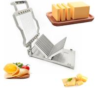 Trancheuse à fromage avec lames remplaçables de 1 cm et 2 cm, parfaite pour couper le beurre et le fromage lisse