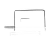 Trancheuse à Fromage avec Poignée, Fil Métallique en Acier Inoxydable | Outil Compact pour Fromages Durs, Usage Maison et Plateaux, Rangement Facile, Nettoyage Rapide, Argenté