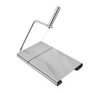 Trancheuse à fromage polyvalente de cuisine, coupe en acier inoxydable avec échelle de mesure - outil précis pour trancher les saucisses, le beurre et le jambon, idéal pour le fromage