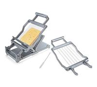 Trancheuse à Fromage Professionnelle en Acier Inoxydable, Coupe-Fromage de 1 cm et 2 cm, Lame remplaçable, Coupe Facile et Rapide des fromages à pâte Dure, Planche à découper, ustensiles d