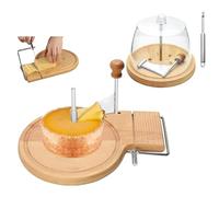 Trancheuse à fromage, râpe à fromage manuelle multifonctionnelle, rotative avec poignée et lame en acier inoxydable, machine à raser le chocolat avec couvercle, applicable au 24x22x6cm/9.4x8.7x2.4in