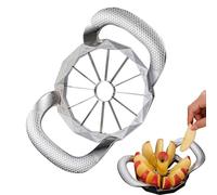 Trancheuse à fruits et coupe-fruits - Grand coupe-fruits pour gros fruits, 12 coupes, avec dénoyauteur pour pommes, poires, pommes de terre et fraises