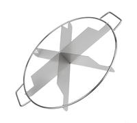 Trancheuse à gâteau circulaire en acier inoxydable pour gâteaux, pizzas et pains superposés avec 6, 7 ou 9 portions égales, design facile à presser pour une coupe précise dans la cuisine, si (6 coupes