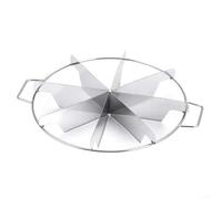 Trancheuse à gâteau en acier inoxydable, pour portions égales, 6 tranches, 7 tranches, 8 tranches, coupe circulaire pour gâteaux, pizzas, pains superposés (8 coupes)