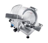 Royal Catering Trancheuse À Jambon Saucisson Multi-Usage Universelle RCAM-220PRO (Lame ø 220 mm, Puiss. 120 W, Tranches 0-12 mm, Vitesse 300 tr/min, Affûteur Intégré, Boîtier Aluminium Poli Anodisé)