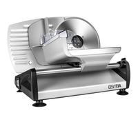 YASHE Trancheuse Électrique, 150W Trancheuse à Jambon avec Lame Amovible en Acier Inox 19cm, Épaisseur Réglable 0-15mm, Verrou de Sécurité, Pieds Ventouses pour Viande, Fromage et Pain