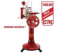 Trancheuse à jambon Manuelle Volano B114 Rouge lame ø319 mm avec son pied