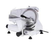 Trancheuse à Jambon Professionnelle Ø195 mm - 120W - Coupe 0,2 à 12 mm - Affûteur Intégré - Semi-Automatique