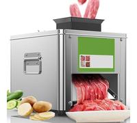 Trancheuse À Jambon Professionnelle 850W - Coupe-Viande Électrique 310t/min, Acier Inoxydable, Capacité 150kg/h, Trancheuse À Pain Et Légumes Pour Restaurants Et Boucheries(5mm)