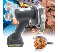 Trancheuse à kebab, machine à viande manuelle, couteau Shawarma automatique avec 2 lames, épaisseur de coupe 0-8 mm, pelle à viande rôtisserie incluse