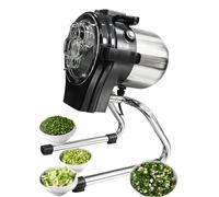 Trancheuse à légumes électrique 110CL, épaisseur réglable, pour usage | Plage de coupe de 1 à 5 mm, vitesse élevée de 6 000 tr/min, pièces détachables, facile à nettoyer, convient à la restauration