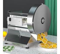 Trancheuse à légumes électrique manuelle épaisseur réglable 0-10 mm, déchiquetage 3 mm, capacité 150 kg/heure, vitesse 130 tr/min pour pommes de terre, concombres, citrons