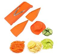 Trancheuse à Mandoline, Coupe-Légumes Manuel, Trancheuse à Légumes, Coupe-Mandoline à Lame en V, Coupe-Aliments à Mandoline avec Protège-Main pour Légumes, Oignon, Ail, Pomme de
