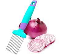 Trancheuse à oignons Oignon Fine Oeuf Hachoir Porte-oignon pour trancher, outil trancheuse d'avocat, kit de coupe d'oignons, coupe-tomates pour usage domestique Accessoires de cuisine cool 2024 (bleu)