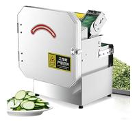 Trancheuse à oignons verts professionnelle, coupe-légumes électrique 700 bpm, hachoir à oignons nouveaux, pour gingembre, piment, pommes de terre, concombre, 200 kg/heure, oignon vert, céleri,A
