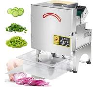 Trancheuse à oignons verts professionnelle, hachoir à oignons nouveaux, coupe-légumes électrique 200 W, coupe-poireaux électrique 700 BPM pour ail, gingembre, piment, pommes de terre, concombre A