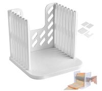 Trancheuse à pain détachable coupe-bagel manuel en plastique pour tranche de 10mm 6.3x5.9x5.7 pouces