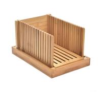 Trancheuse à pain en bois, réglable et pliable, trancheuse à pain manuelle, multifonction, pour toast, fruits, légumes, outil de cuisine (horizontale)