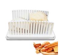 Trancheuse à pain - Home Back a besoin d'un climat de pain - Coupe-pain pliable avec plateau, planche à pain faite maison - Design compact - Outil de cuisson pour déjeuner, viande, fromage