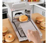 Trancheuse à pain manuelle avec lame en acier inoxydable et épaisseur réglable pour trancher uniformément