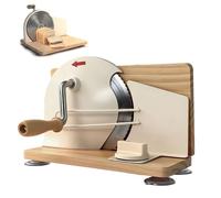 Trancheuse à Pain Manuelle Avec Manivelle, Trancheuse Rotative Ajustable Pour Pain Au Levain Fait Maison, Avec Guide En Métal Et épaisseur Réglable 1-20 Mm, Lame Tranchante, Acier Inoxydable De Qu #2