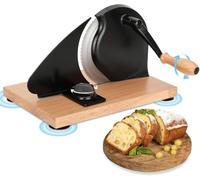 Trancheuse à pain manuelle - Lame en acier inoxydable à épaisseur réglable pour des tranches de levain faites maison parfaites