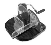 Trancheuse à pain manuelle - ORION - Compacte - Noir - Acier inoxydable - Réglage épaisseur jusqu'à 1,8 cm