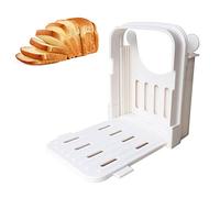Trancheuse à pain multifonction pour sandwich/toast, pliable et réglable, manuel pour couper le pain avec 4 tranches d'épaisseur rapide et sûre