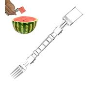 Trancheuse à pastèque 2 en 1 - Pelle à fruits - Coupe-pastèque pliable - Coupe-pastèque pour sculpter et couper les pastèques - Coupe-melon - Outil de fruits avec double V