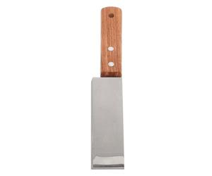 Trancheuse à Pastèque en Acier Inoxydable 430, Manche Bois Triangulaire | Découpe Rapide des Melons et Ananas, Ustensile Compact pour Goûters Garçon Fille, Repas Familiaux et Buffets Barbecue