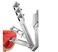 Trancheuse à pastèque en acier inoxydable | Coupe-pastèque portable robuste pour la préparation des repas, la cuisine, le pique-nique, les fêtes, la salade de fruits