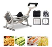 Trancheuse à Pommes De Terre Commerciale, Coupe-frites En Acier Inoxydable Avec 4 Lames, éplucheur De Légumes Pour Chips, Oignons Et Restauration