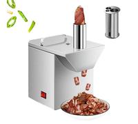 Trancheuse à saucisse électrique avec épaisseur réglable et grande capacité, idéale pour une utilisation commerciale en cuisine