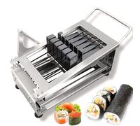 Trancheuse à sushis en acier inoxydable pour tranches uniformes, coupe des rouleaux de sushi, jambon, viande de déjeuner, légumes, outil de cuisine pour la maison