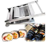 Trancheuse à sushis manuelle pour rouleaux de sushi et boules de riz, parfait pour les restaurants et les snacks, 8/10/12 segments pour une coupe précise