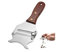 Trancheuse à Truffes Mandoline Professionnelle Inox, Coupe Fromage et Chocolat avec Lame Réglable, Rasoir à Truffe Manuel en Bois pour Cuisine et Gastronomie, Épaisseur Ajustable Précise