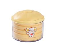 Trancheuse à œufs 4 en 1 pour œufs durs en acier inoxydable multifonction avec rangement pour fruits et légumes VGy641 (jaune, 9,5 x 8,2 cm)